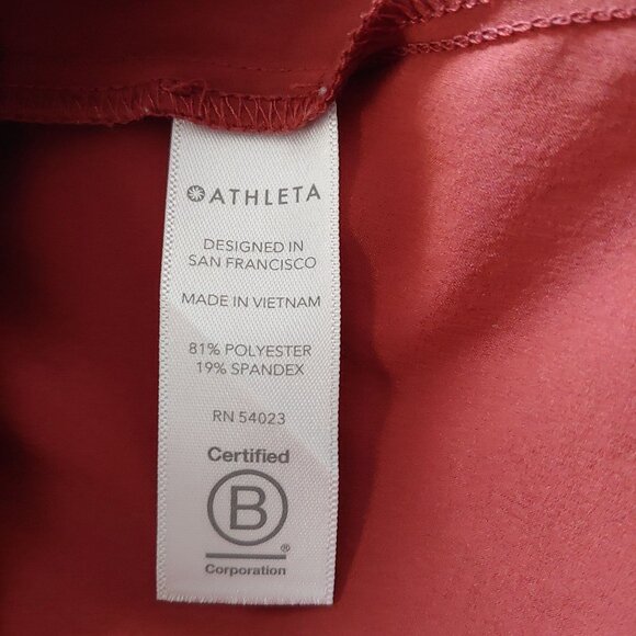 ATHLETA Womens Presidio Dress Terracotta Featherweight Travel Lagom S - Picture 14 of 15